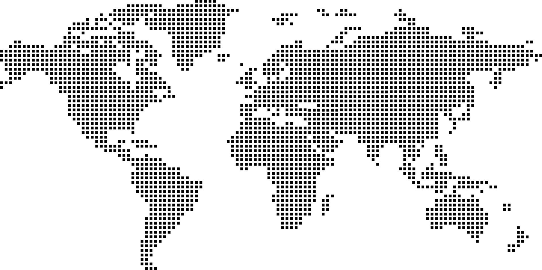 Dotted world map